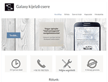 Tablet Screenshot of galaxykijelzocsere.hu